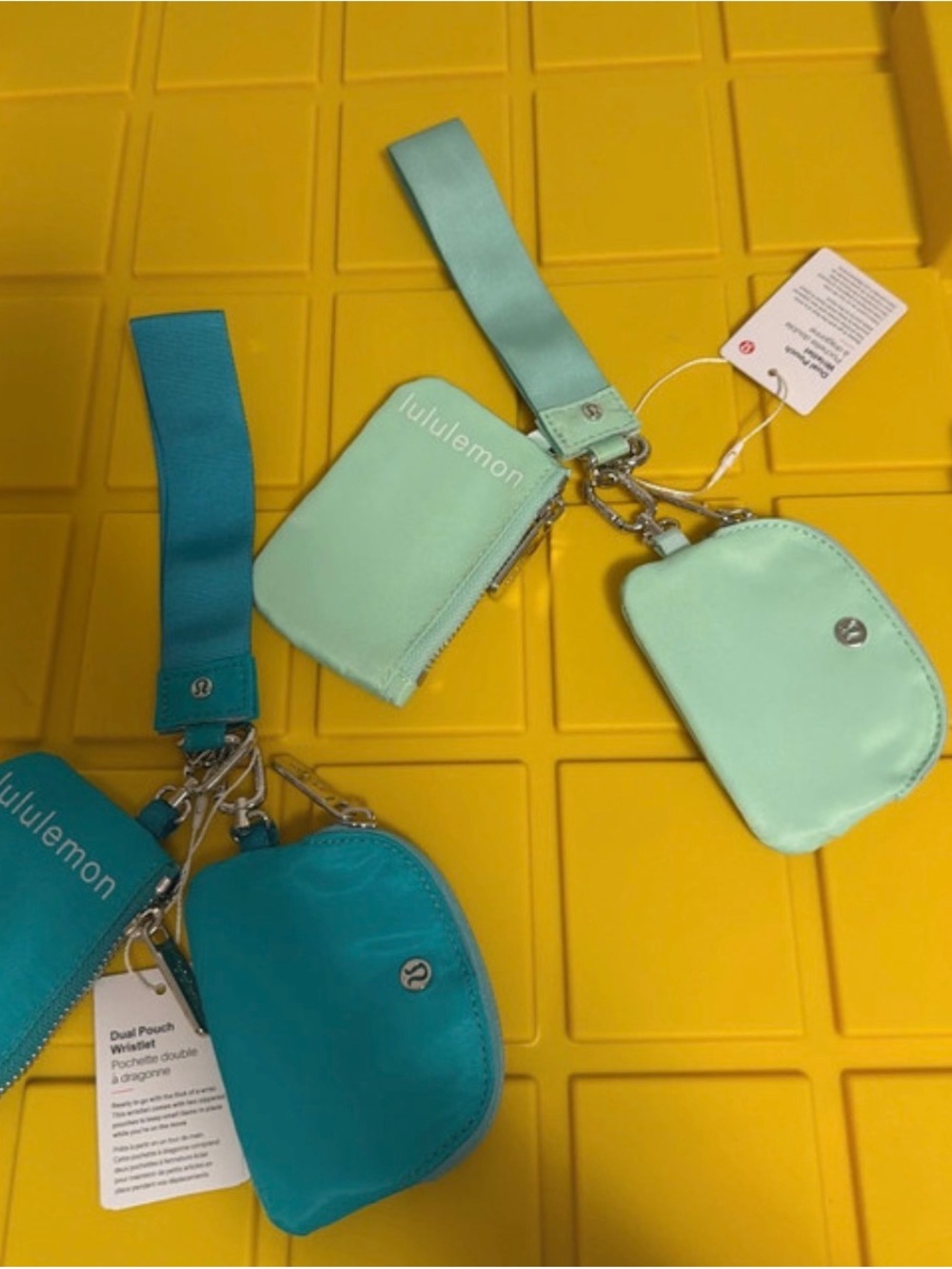 lululemon athletica Dual Pouch Wristlet Bundle of 2